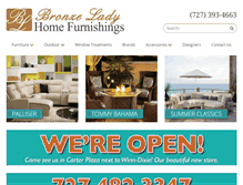 Tablet Screenshot of bronzeladyhome.com